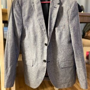 H&M Gray Sport Coat with Notched Lapel and Modern Fit